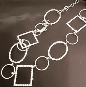 Chain belt with Rhinestone Links